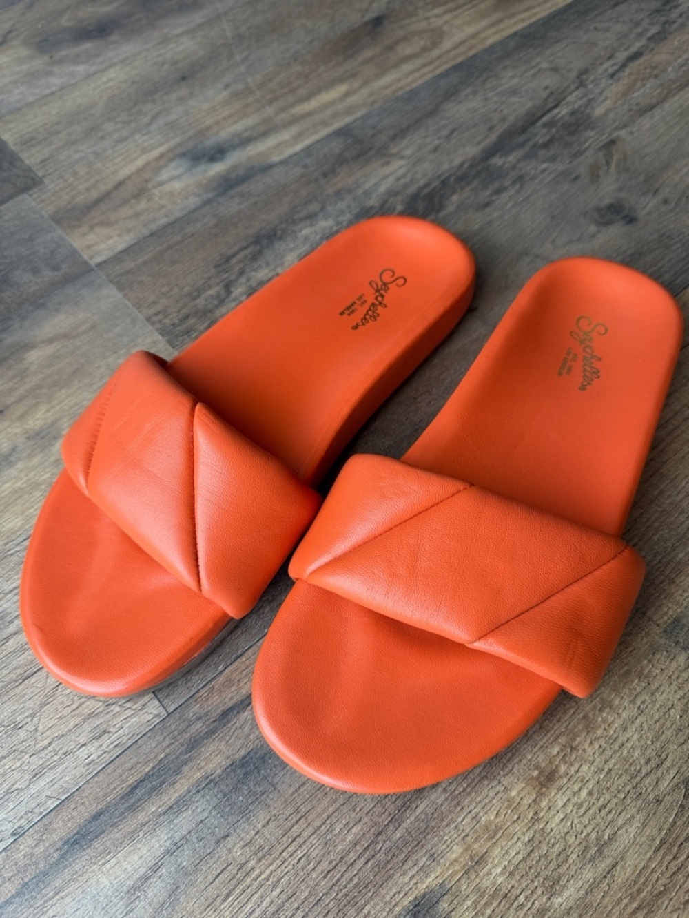 Seychelles Trilogy Leather Sandal Orange 9